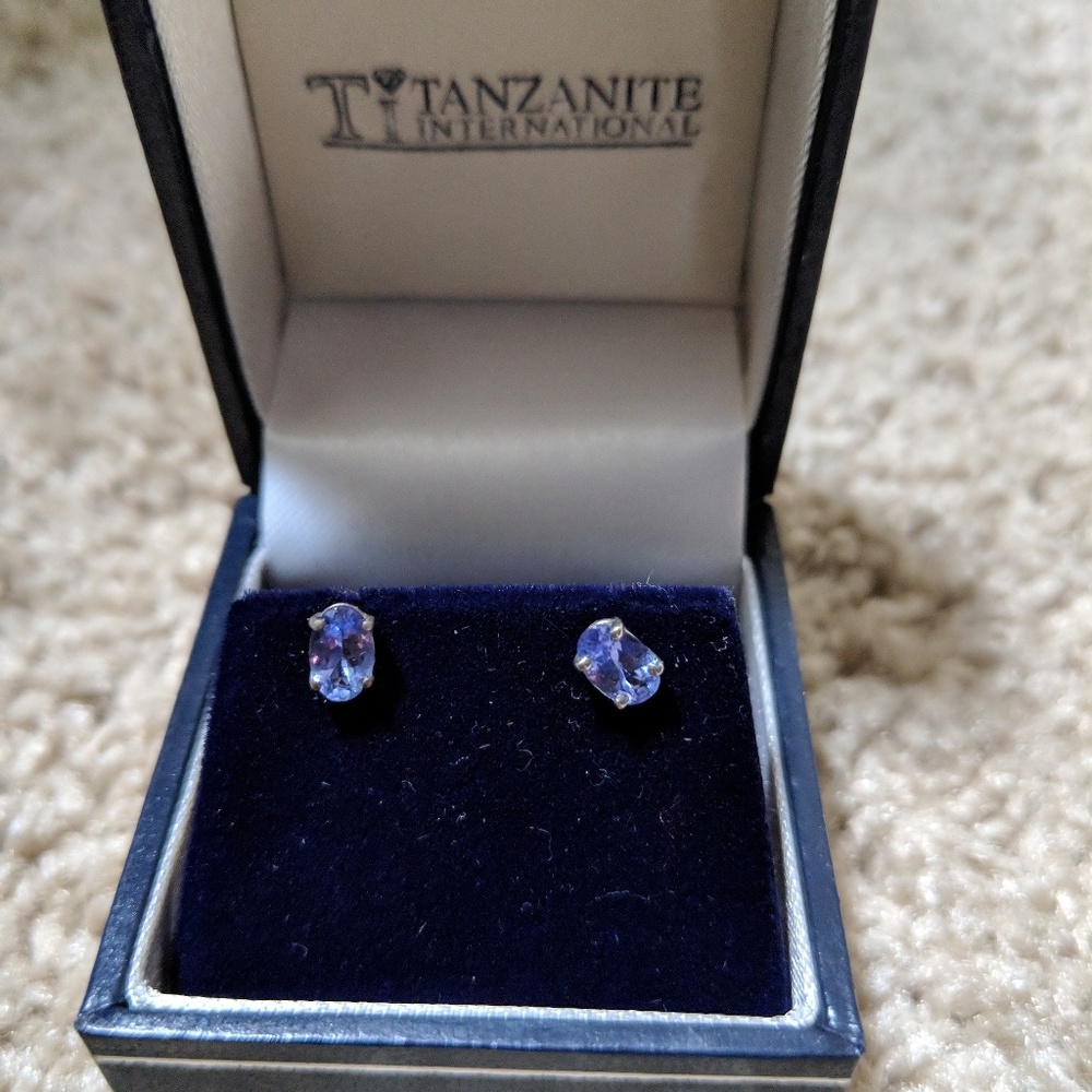 Tanzanite Stud Earrings